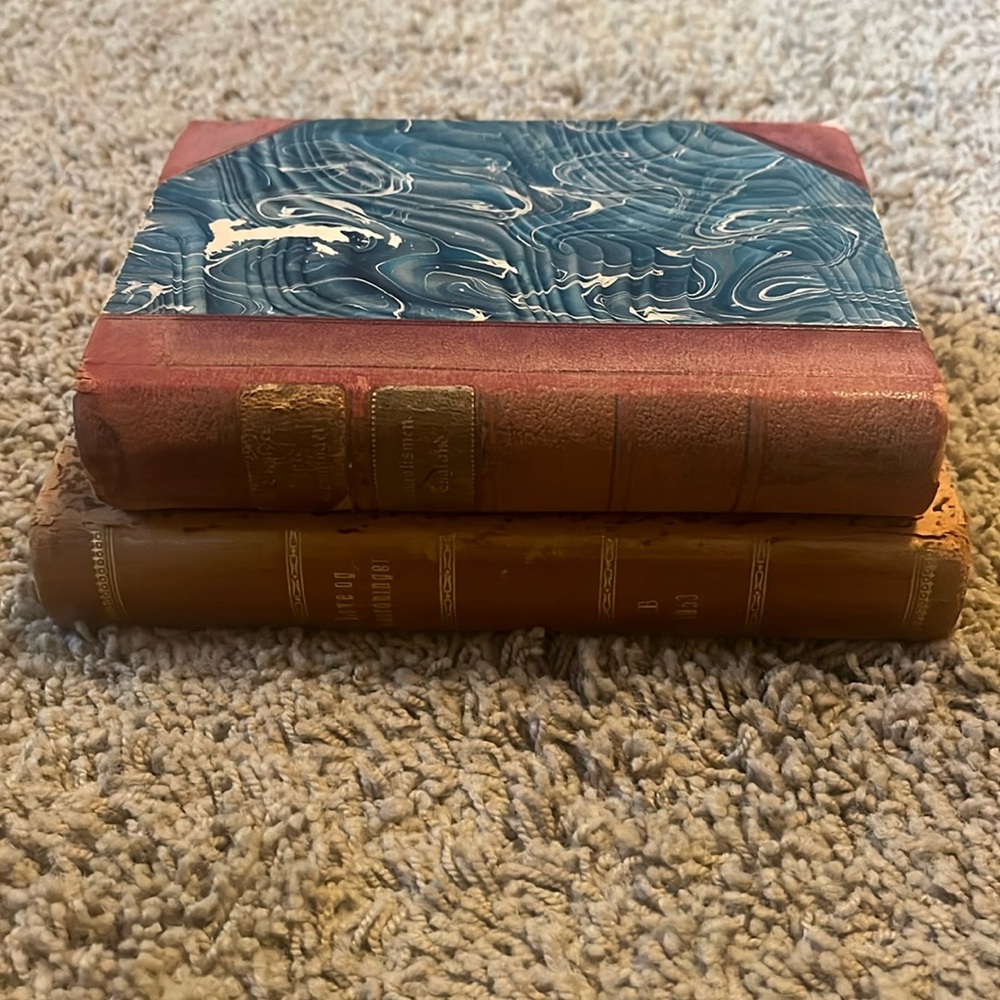 Older vintage books- Hovedstromninger and Love, Anordninger